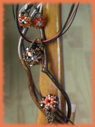 Pendentif Camelia, Bague Oursin et BO Lima
