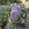 Bague Parme-Olivine