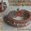 Bracelet Orange Layered Peyote