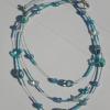 Sautoir multi-rangs Spirale Bleue